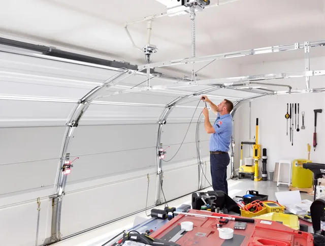 Garage door cable repair service by Downey Garage Door Repair in Downey