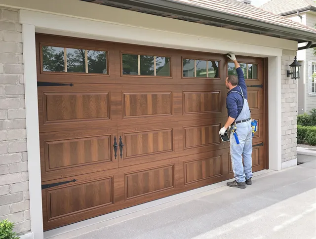 Custom garage door showcase by Downey Garage Door Repair in Downey