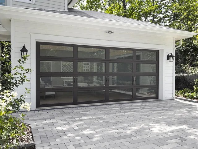 Downey Garage Door Repair design specialist presenting custom garage door options to Downey homeowner