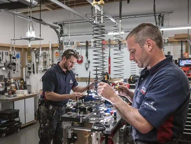 Garage door spring repair service by Downey Garage Door Repair in Downey